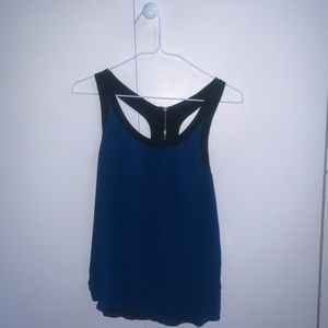navy blue tank top blouse